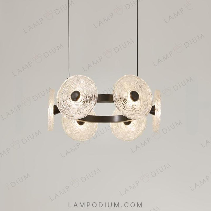 Circular chandeliers and lamps MANS RING