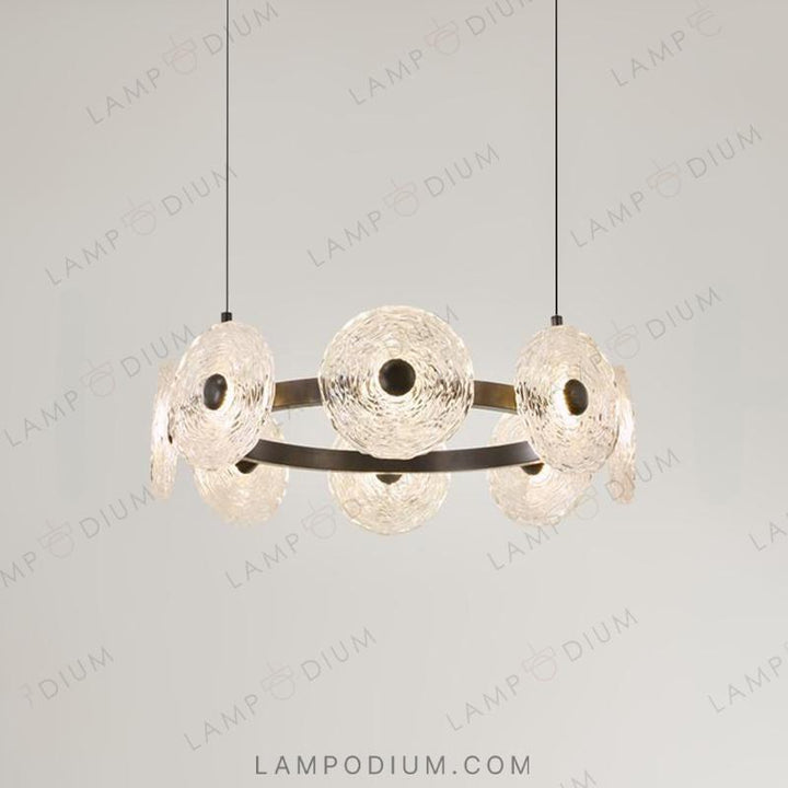 Circular chandeliers and lamps MANS RING