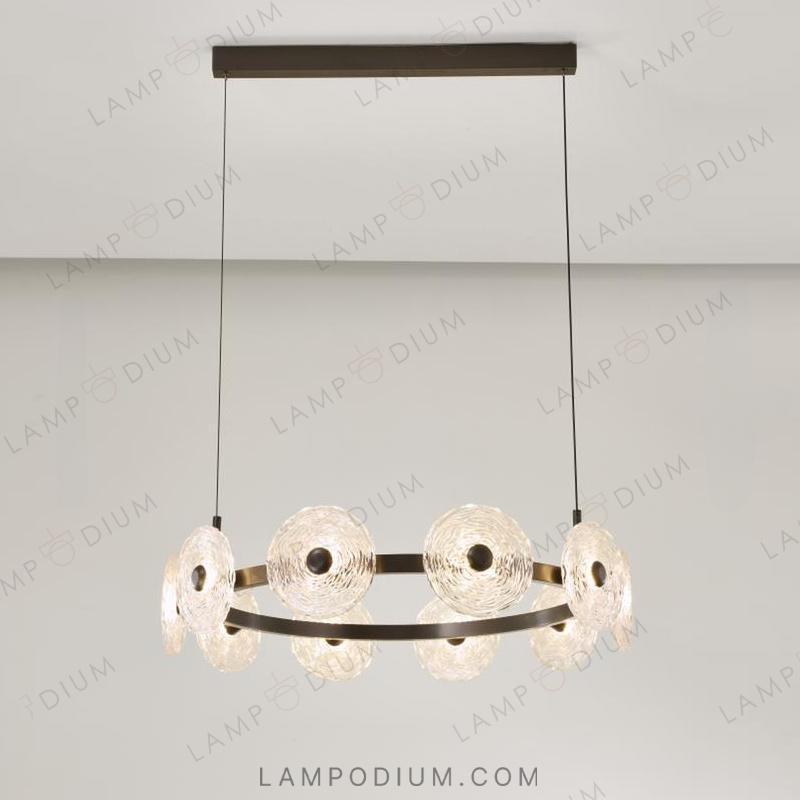 Circular chandeliers and lamps MANS RING