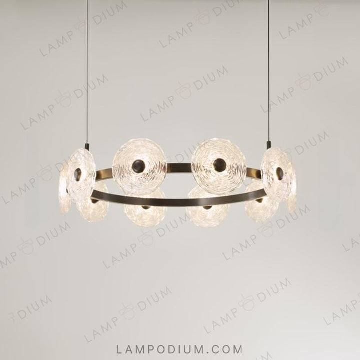 Circular chandeliers and lamps MANS RING