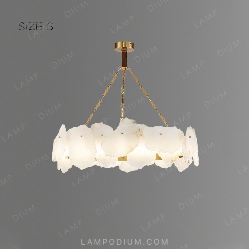 Circular chandeliers and lamps MARBLE R