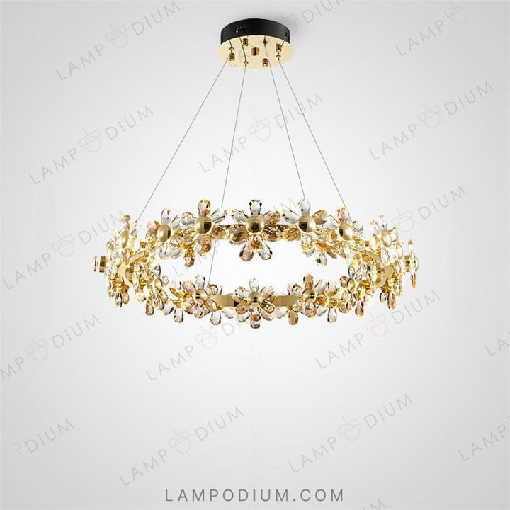 Circular chandeliers and lamps MARIOLA