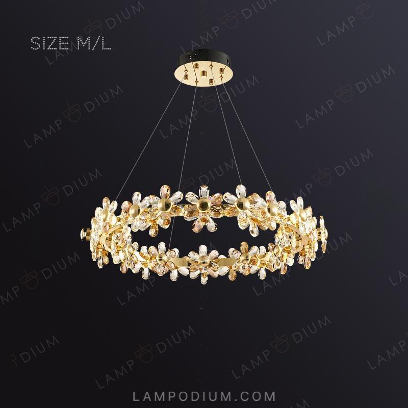 Circular chandeliers and lamps MARIOLA