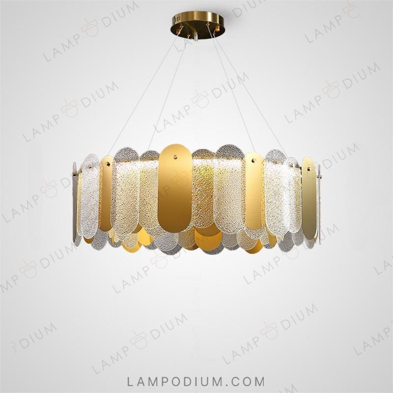 Circular chandeliers and lamps MARLINA