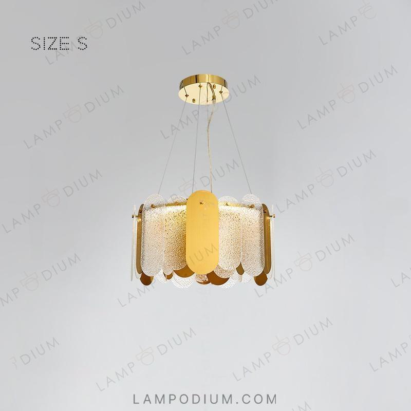 Circular chandeliers and lamps MARLINA