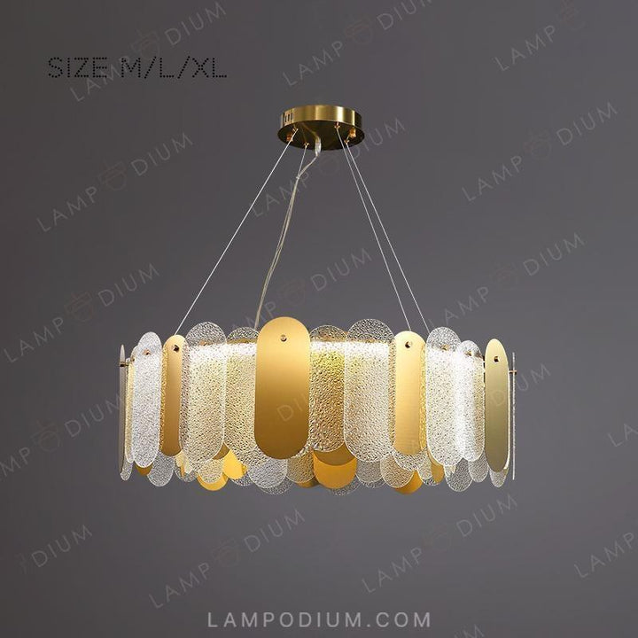 Circular chandeliers and lamps MARLINA