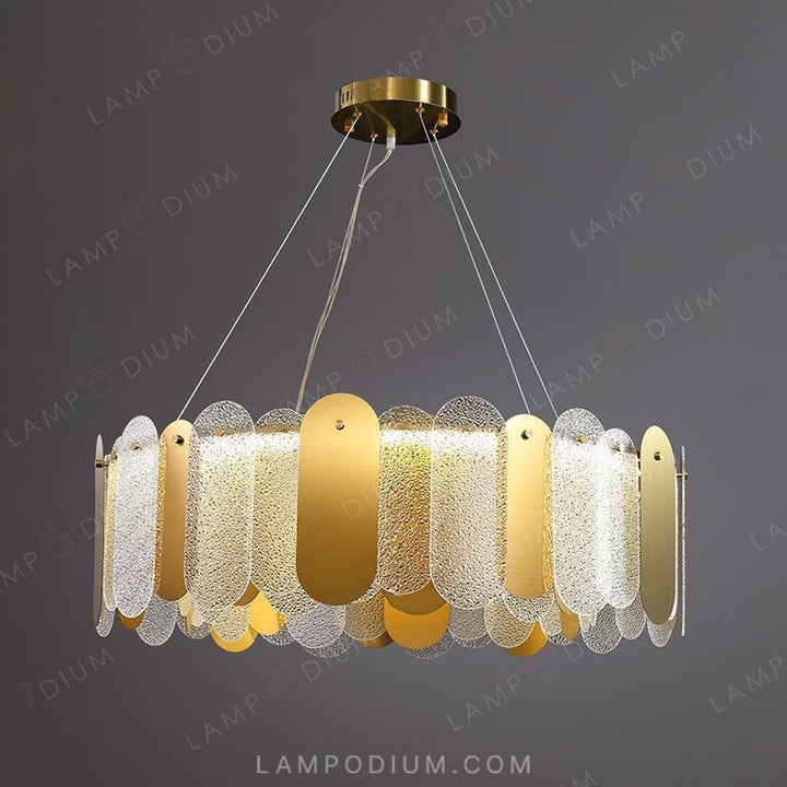 Circular chandeliers and lamps MARLINA