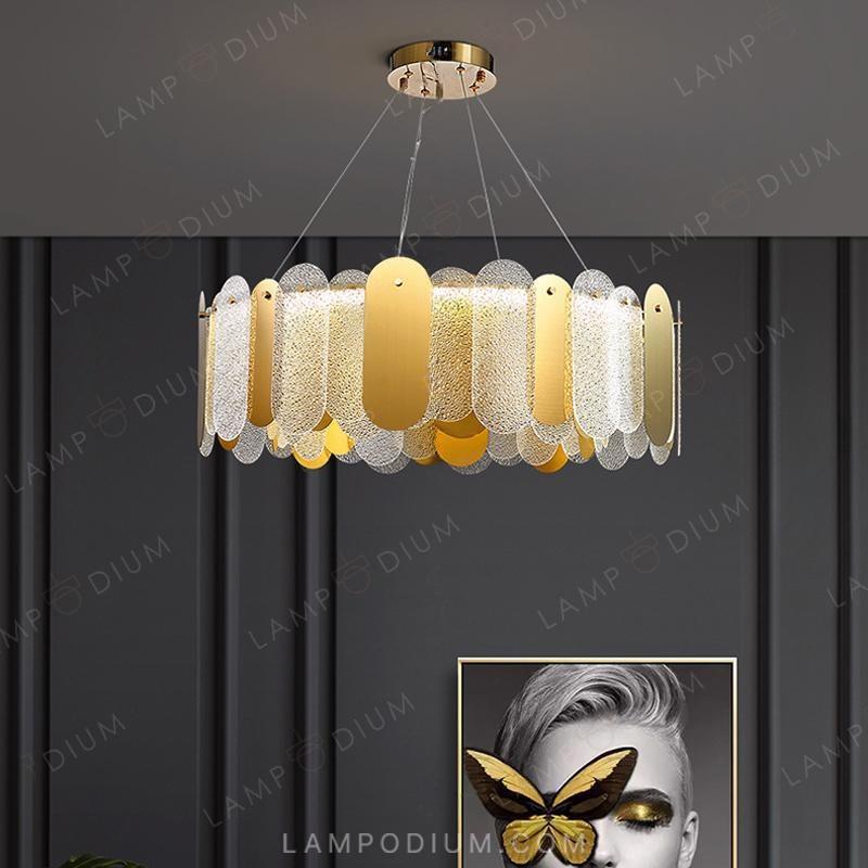 Circular chandeliers and lamps MARLINA