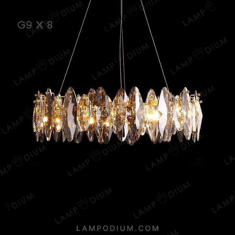 Circular chandeliers and light fixtures MARZO