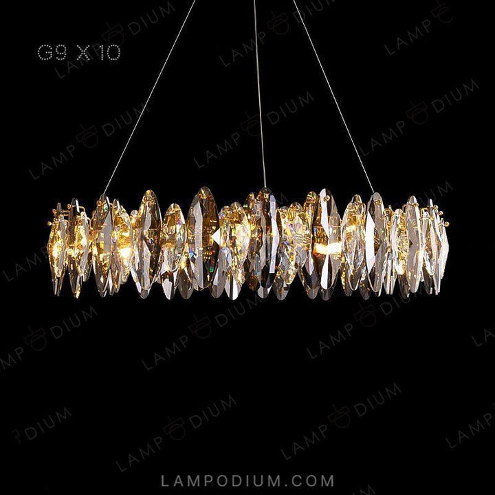 Circular chandeliers and light fixtures MARZO