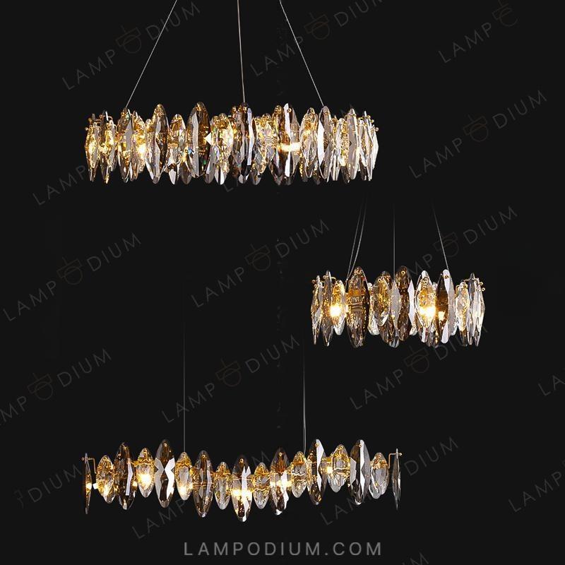 Circular chandeliers and light fixtures MARZO