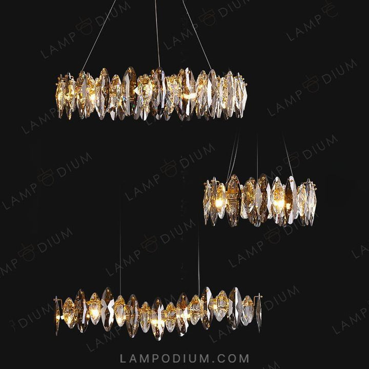 Circular chandeliers and light fixtures MARZO