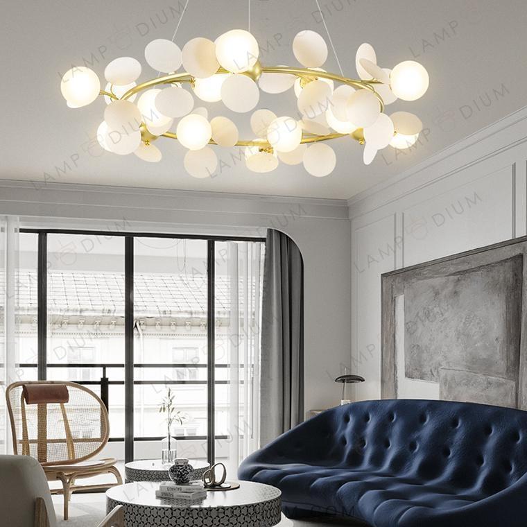 Circular chandeliers and light fixtures MATISSE R SELF LUX