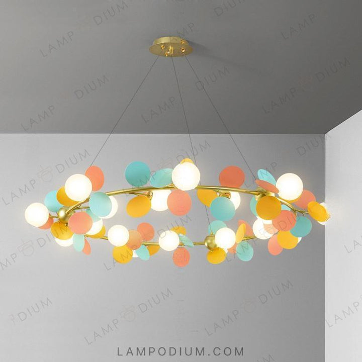 Circular chandeliers and light fixtures MATISSE R