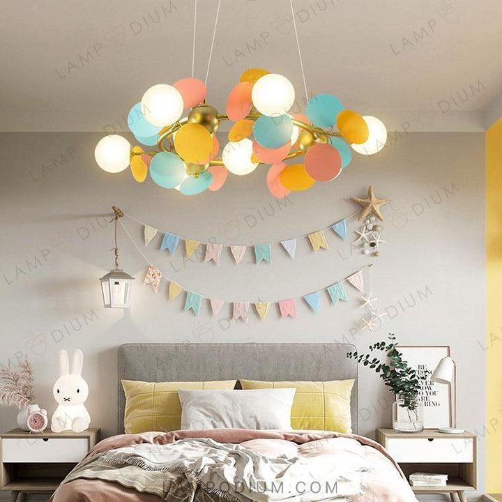 Circular chandeliers and light fixtures MATISSE R