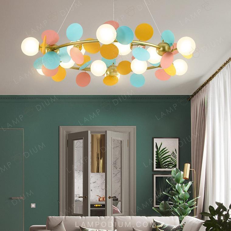 Circular chandeliers and light fixtures MATISSE R