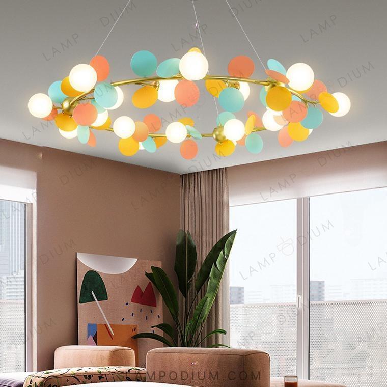 Circular chandeliers and light fixtures MATISSE R