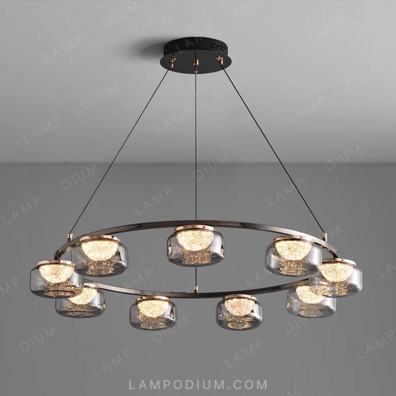 Circular chandeliers and lamps MAYER RING