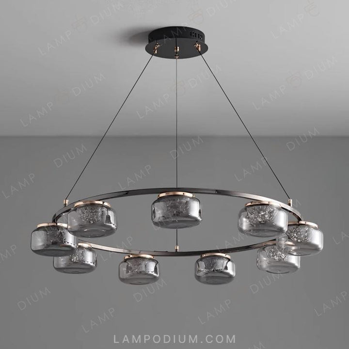 Circular chandeliers and lamps MAYER RING