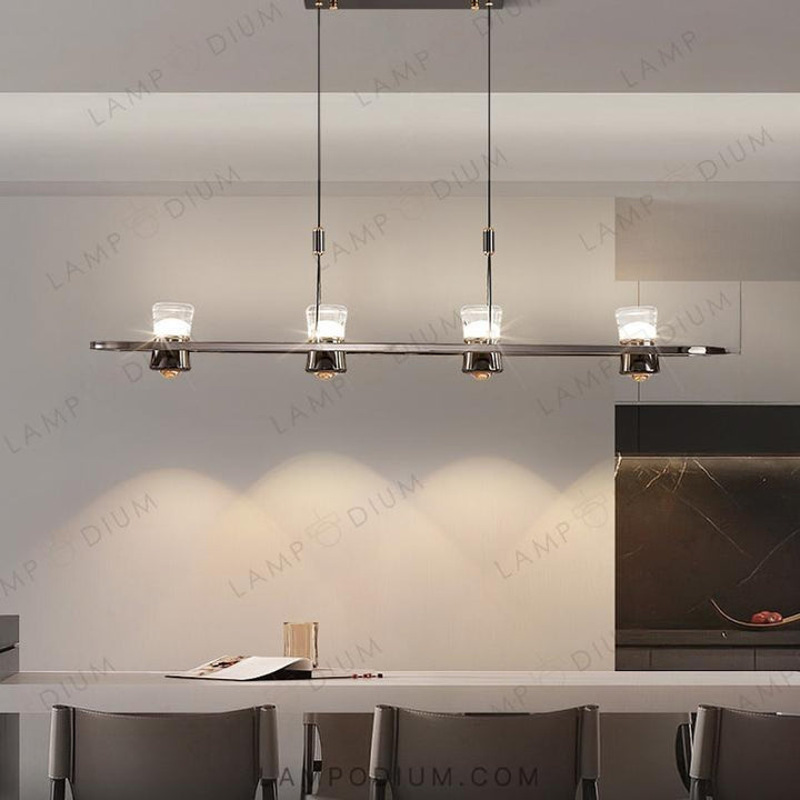 Linear, row luminaire MEDVIN LONG