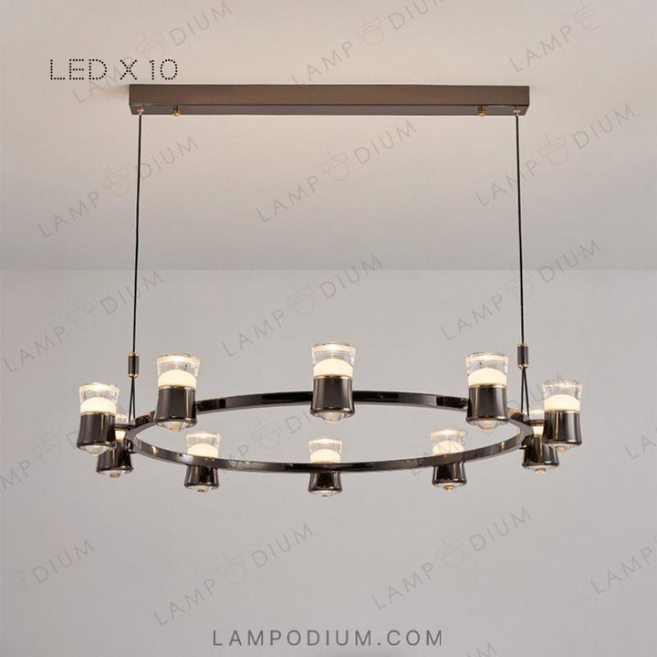 Circular chandeliers and light fixtures MEDVIN