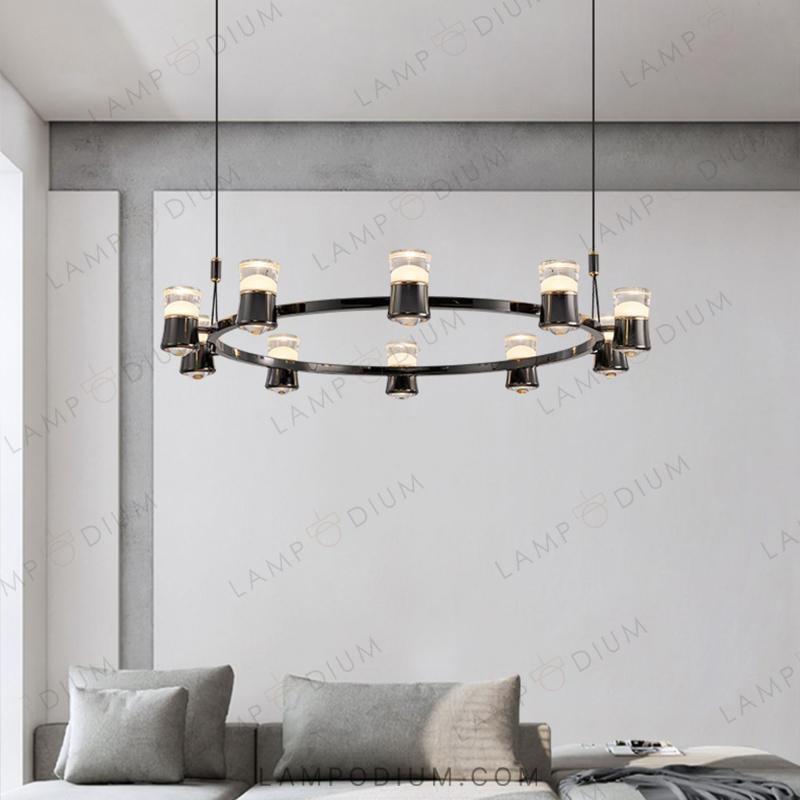 Circular chandeliers and light fixtures MEDVIN