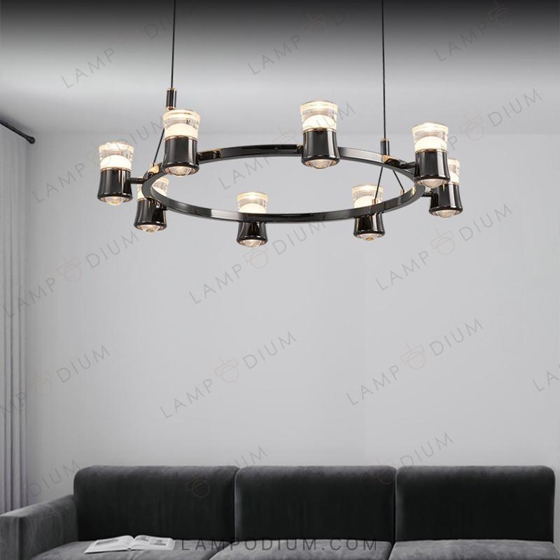 Circular chandeliers and light fixtures MEDVIN