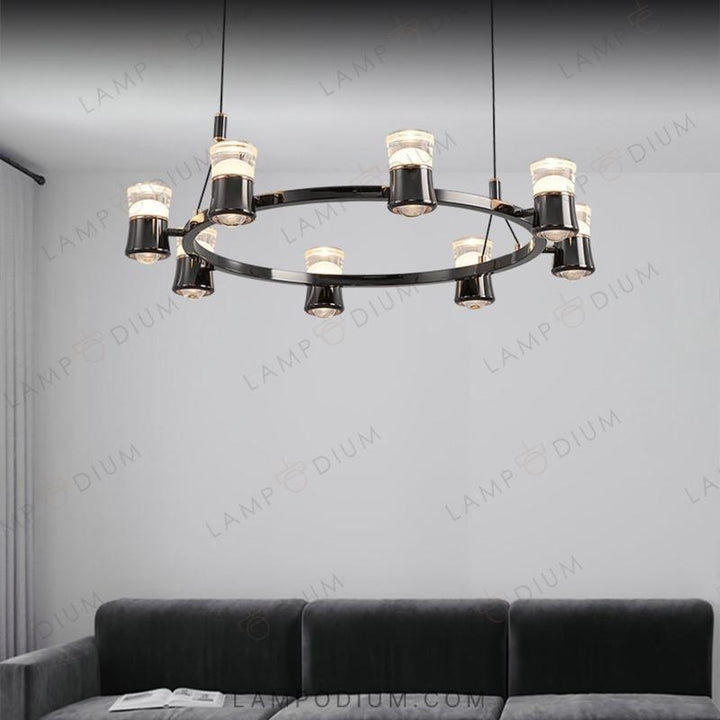 Circular chandeliers and light fixtures MEDVIN