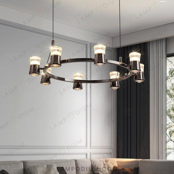 Circular chandeliers and light fixtures MEDVIN