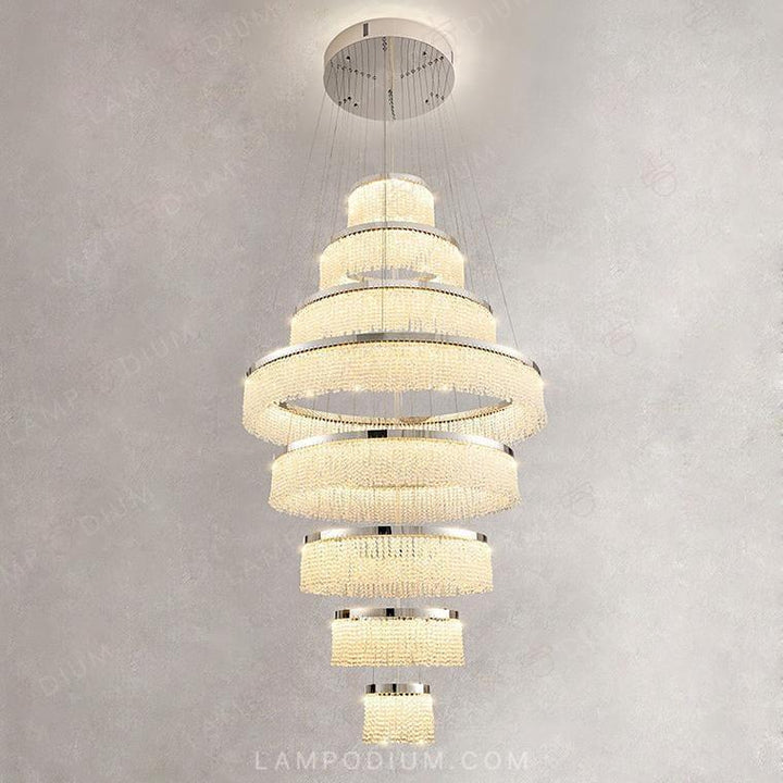 Circular chandeliers and lamps MELCHIOR TOP