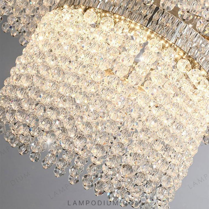 Circular chandeliers and lamps MELCHIOR TOP