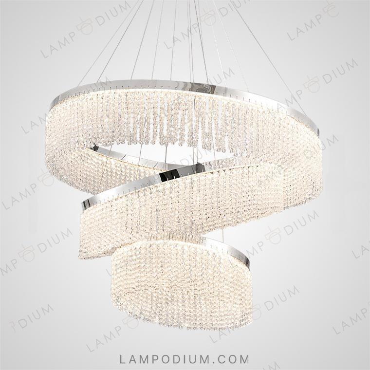 Circular chandeliers and lamps MELCHIOR