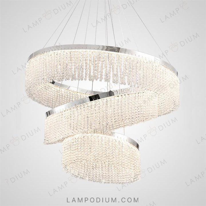 Circular chandeliers and lamps MELCHIOR