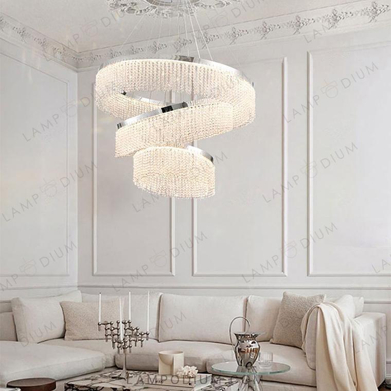 Circular chandeliers and lamps MELCHIOR