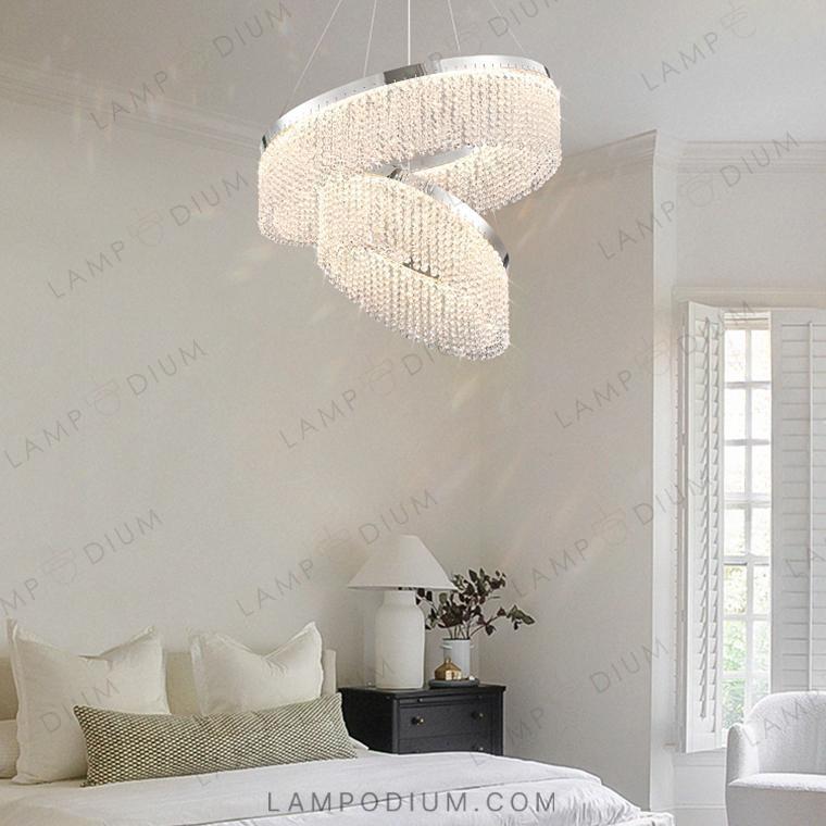 Circular chandeliers and lamps MELCHIOR