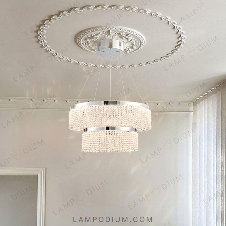 Circular chandeliers and lamps MELCHIOR