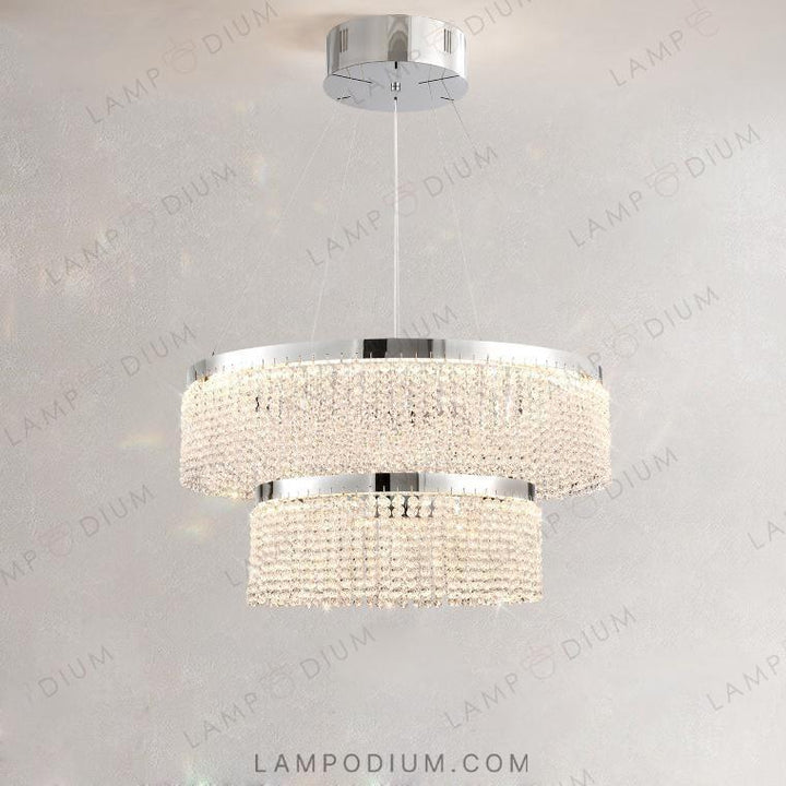 Circular chandeliers and lamps MELCHIOR