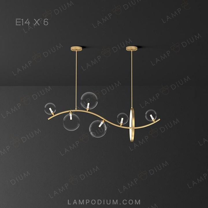 Linear, row luminaire MELODY WAVE