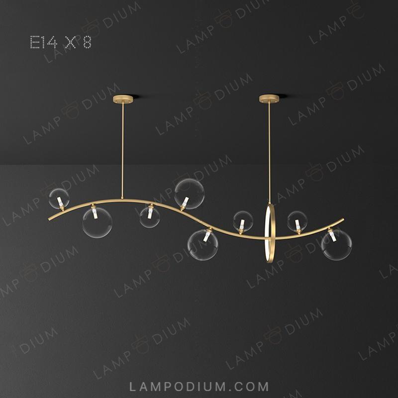 Linear, row luminaire MELODY WAVE