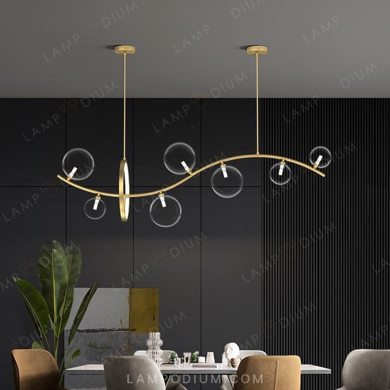 Linear, row luminaire MELODY WAVE