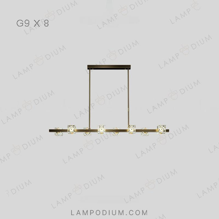 Linear, row luminaire MICHAL LONG