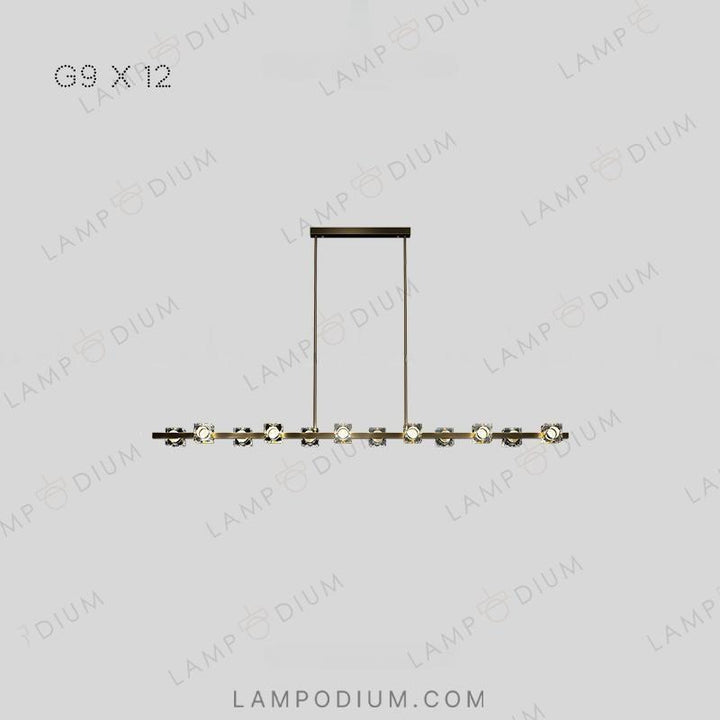 Linear, row luminaire MICHAL LONG