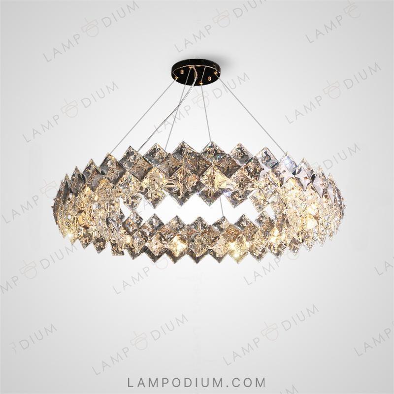 Circular chandeliers and lamps MIRAGE CH