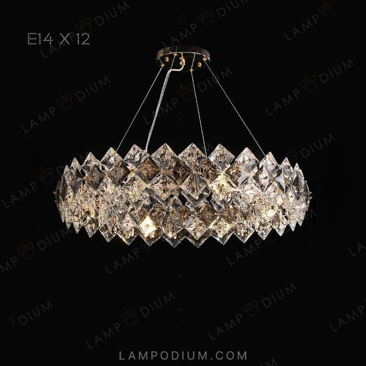 Circular chandeliers and lamps MIRAGE CH