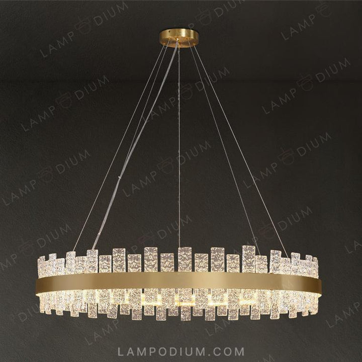 Chandeliers and light fixtures with rings MIRAMIS