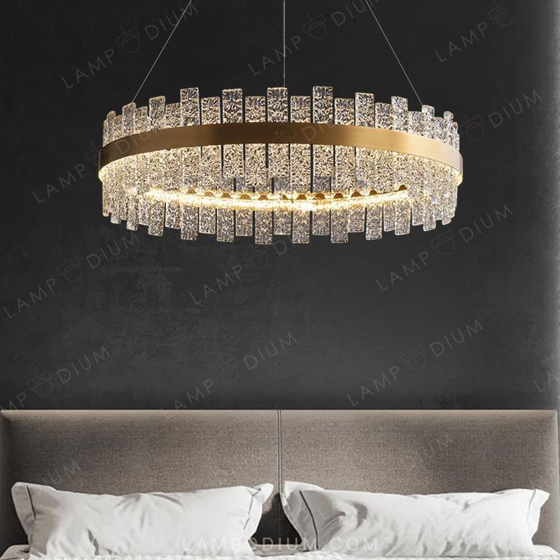 Chandeliers and light fixtures with rings MIRAMIS