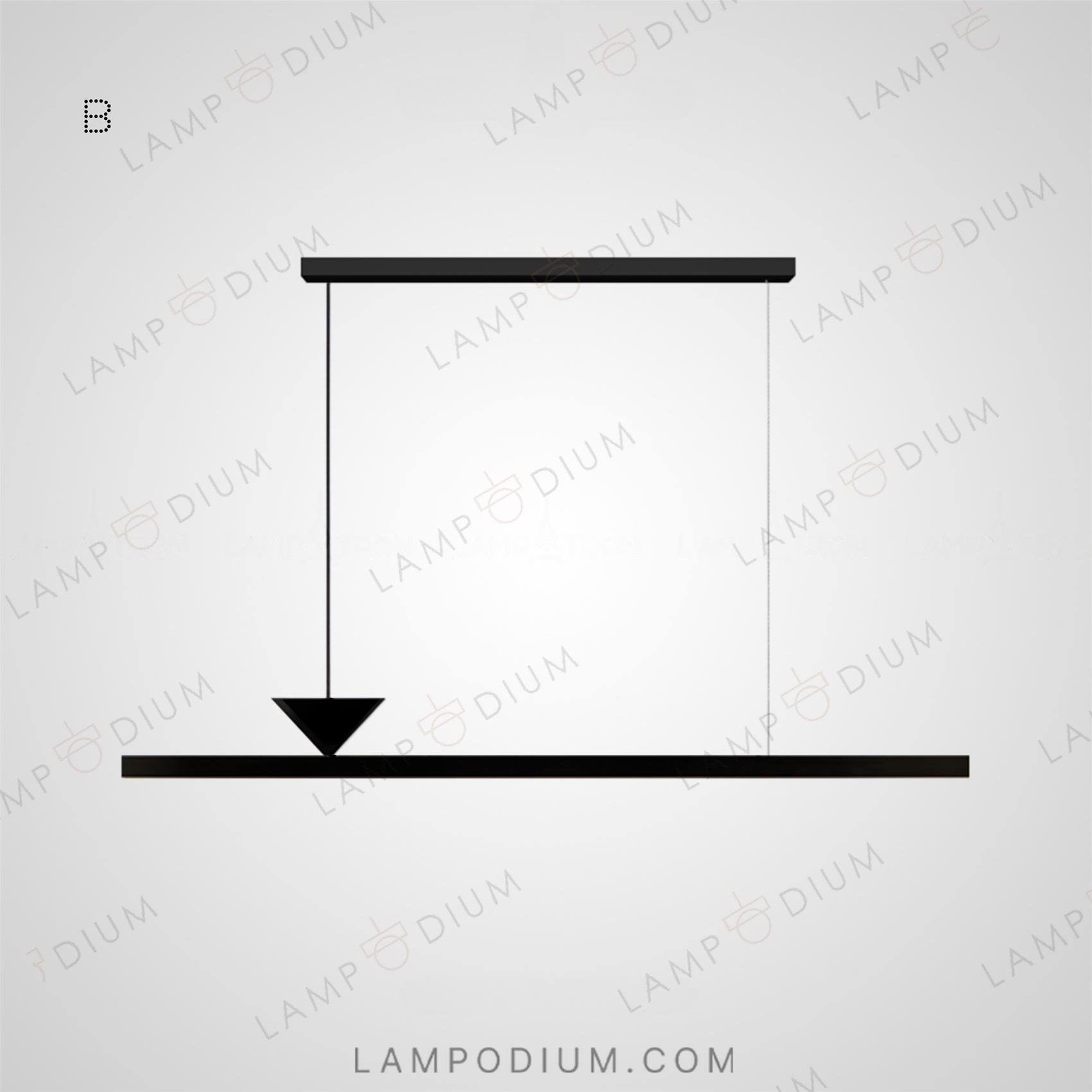 Linear, row luminaire MIRELL