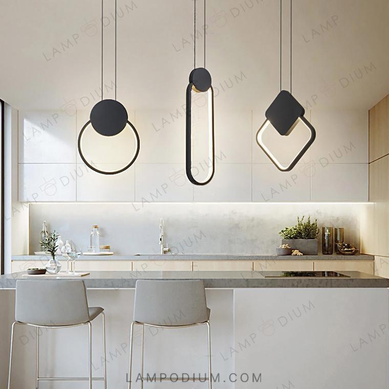 Pendant light MITCH BW