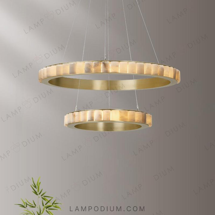 Circular chandeliers and light fixtures MONSINE