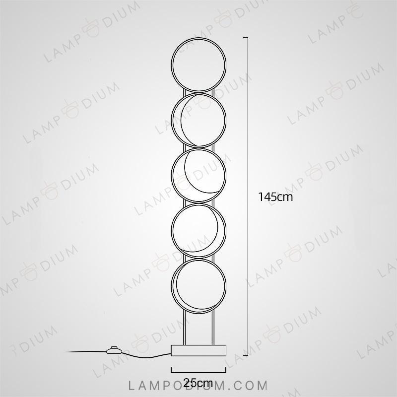 Floor lamp MOON PHASE